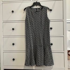 black patterned dress